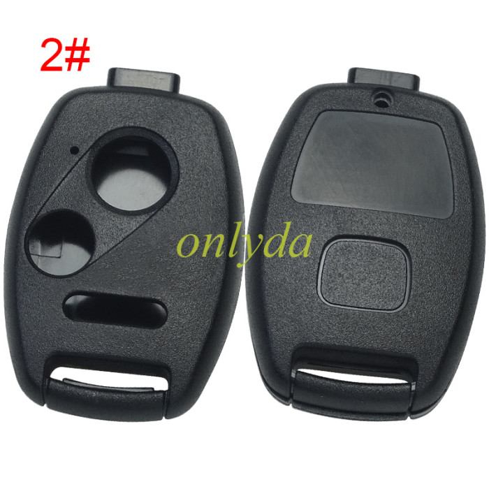 free shipping 10pcs/lot for Honda  button remote key blank with badge