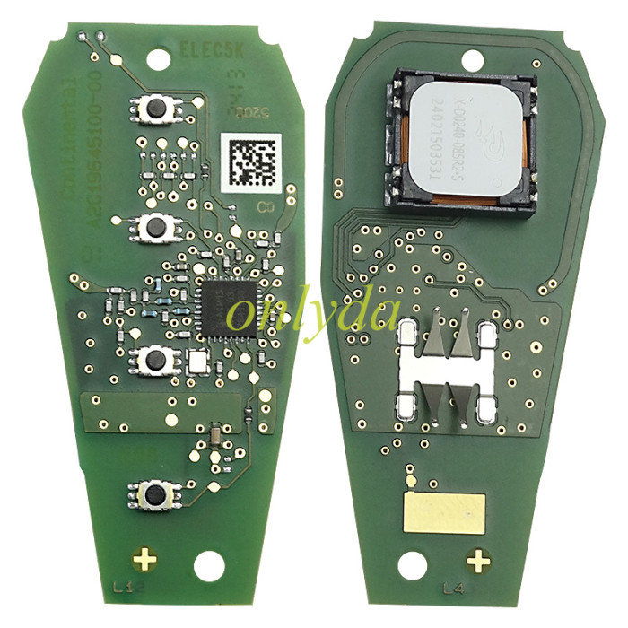 For Proton 3 button remote key 4A chip with 434mhz