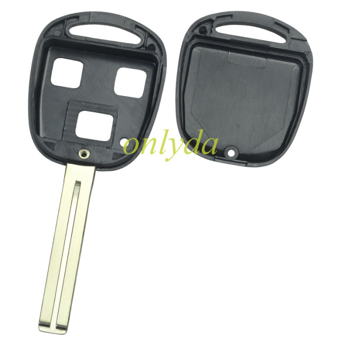 For Lexus 3 Button Remote key blank with badge, pls choose blade model