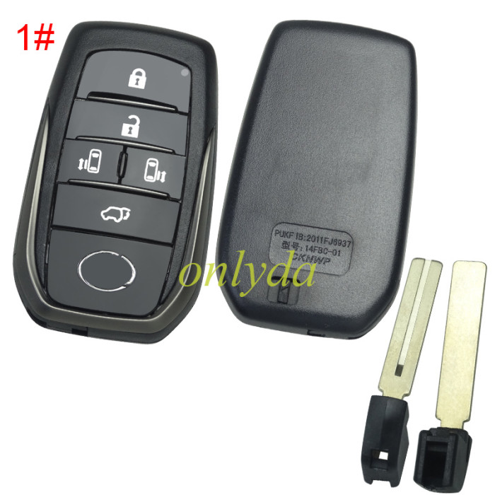 For Lexus remote key shell with badge with blade  ,The back is flat, pls choose button model