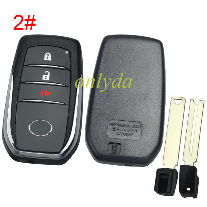 For Lexus remote key shell with badge ,The back is glossy, pls choose button model 