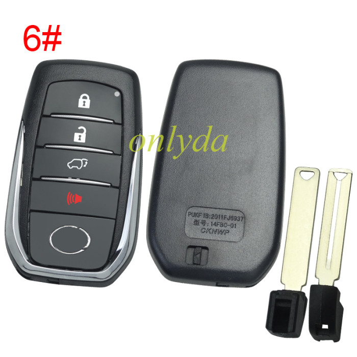 For Lexus remote key shell with badge ,The back is glossy, pls choose button model 