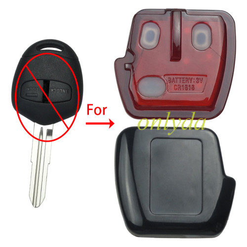 For  Mitsubishi  3 button remote key case