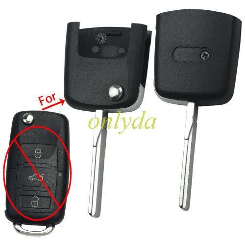 For Audi Audi remote key head blank with HU66 key blade (the connect position is square)