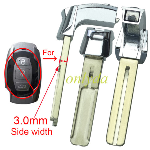 For BYD  emergency  key blade Thickness 3.0