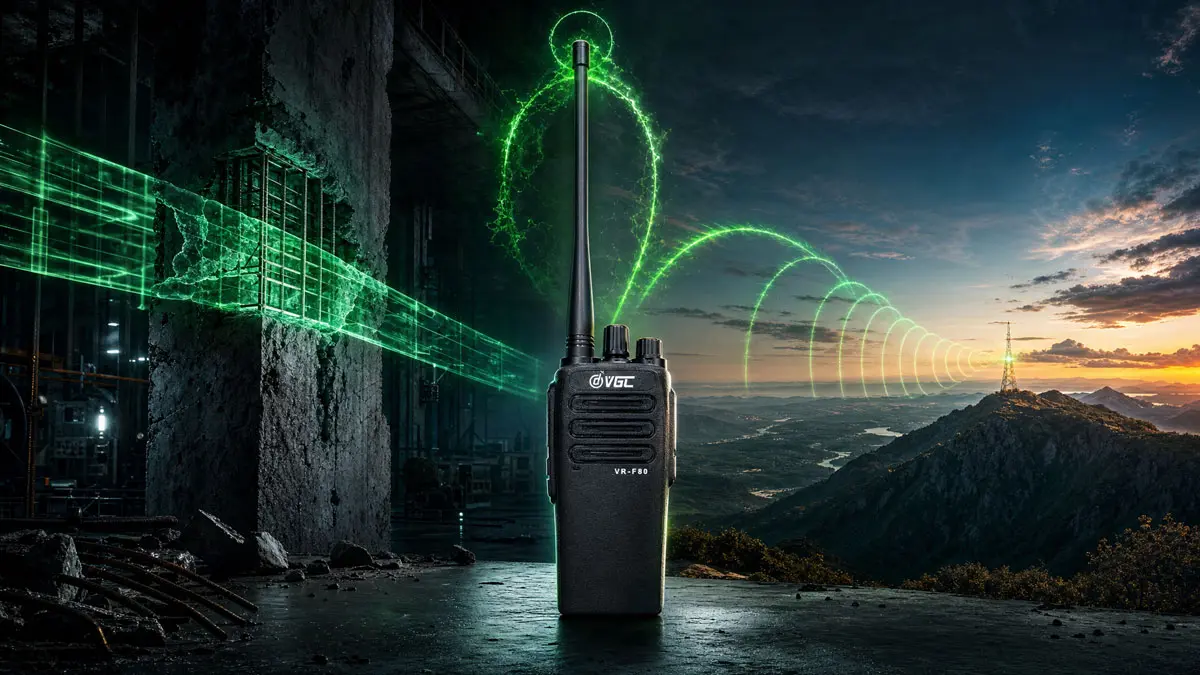 VGC VR-F80 10W High Power Professional Radio for Industrial Long Range Signal Penetration