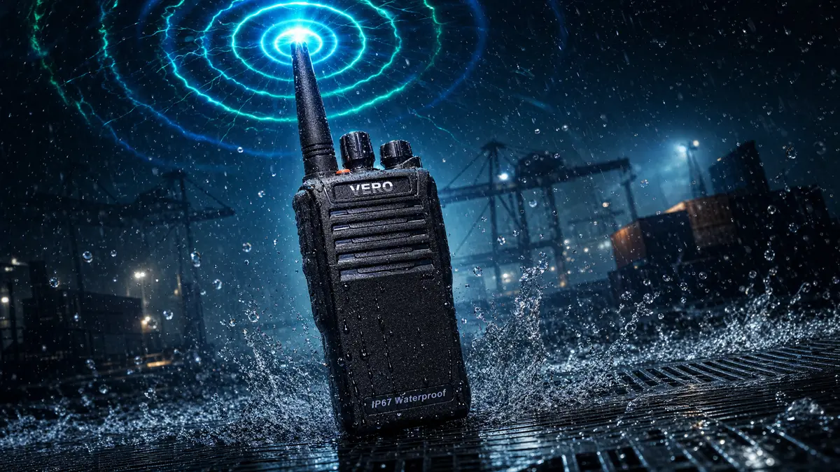 VGC VR-F90 10W High Power Professional Radio - IP67 Waterproof Industrial UHF Terminal for Construction and SAR Operations