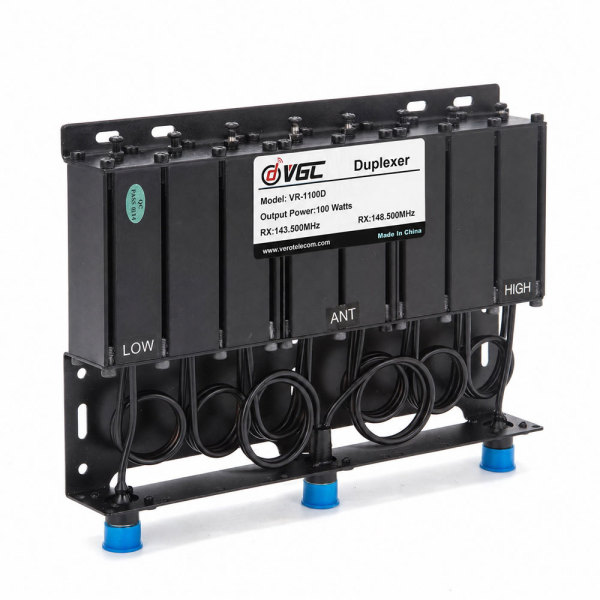 VR-1100D VHF 136-174MHz 100W Base Station Cavity Duplexer for Radio Infrastructure
