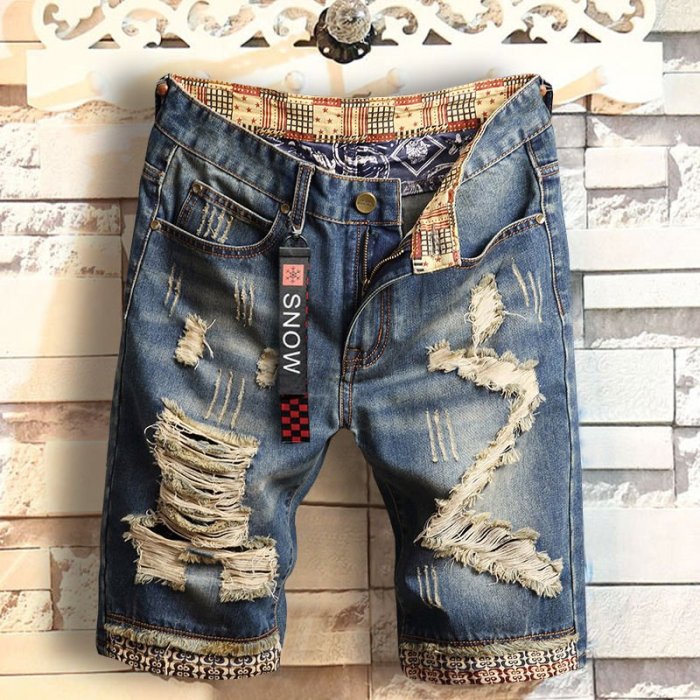 Denim shorts