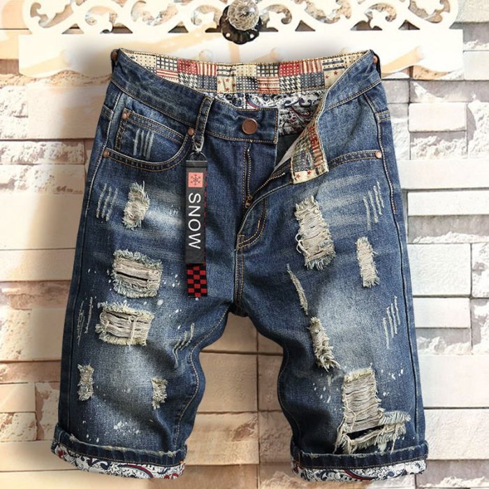 Denim shorts