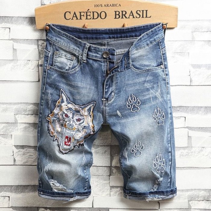 Denim shorts