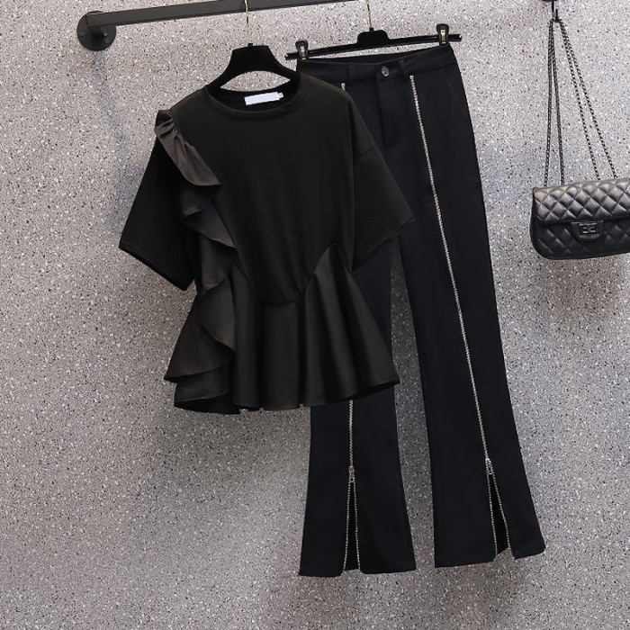 women's denim suit