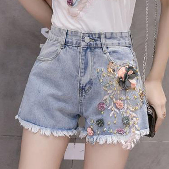 Denim shorts