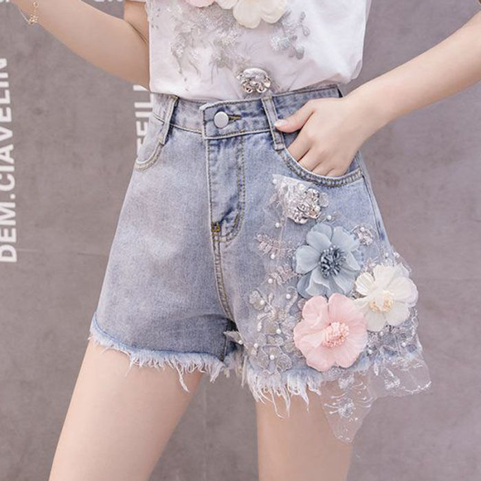 Denim shorts