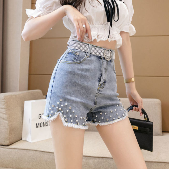Denim shorts