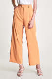 Dark Salmon High Rise Wide Leg Pants