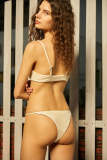 Old Lace Ribbed O Ring Bikini Set