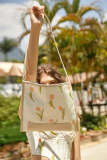 White Floral Shoulder Bag