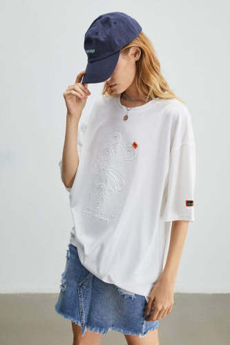 Juniper Oversized White T-Shirt