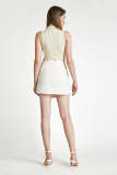 Sea Shell High Neck Sleeveless Knit Top