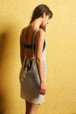 White Open Back Sheer Crochet Cover-Up