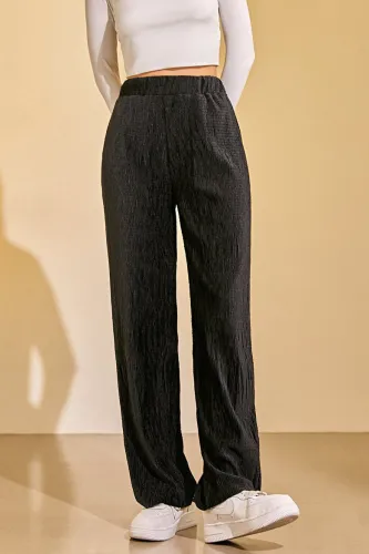 Black Elastic Waist Pants