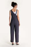Dim Grey Asymmetric Wide Leg Jumpsuit