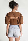 Sienna Corset Top & Super Crop Top Two-Piece Set