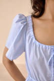 Extra 20% Off                 Callie Blue Cinched Waist Blouse