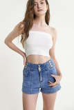 White Ribbed Cropped Cami Top
