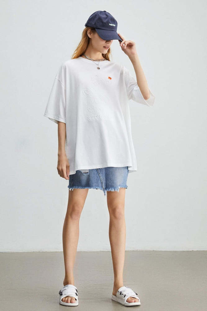 Juniper Oversized White T-Shirt