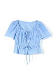 Extra 20% Off                 Callie Blue Cinched Waist Blouse