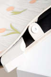 White Floral Shoulder Bag