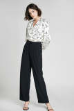 Black Full Length Suit Pants