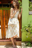 White Floral Shoulder Bag