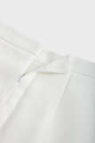 White Frill Hem Mini Skirt