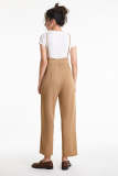 Flash Sale                Tan Spaghetti Strap Wide Leg Jumpsuit