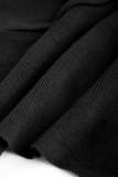 Black Twist Front Tank Top