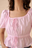 Extra 20% Off                 Callie Pink Cinched Waist Blouse