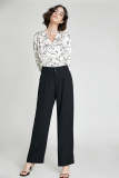 Black Full Length Suit Pants