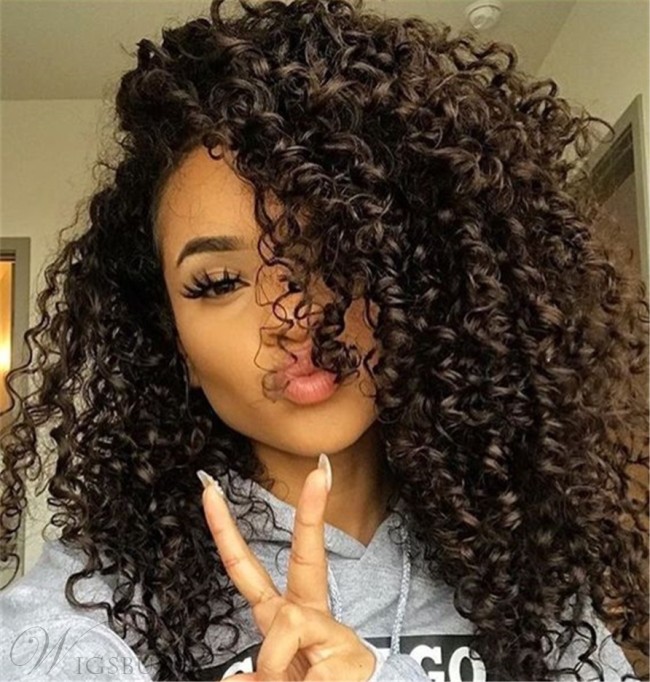 Wigsbuy Brazilian Kinky Curly Virgin Hair Weaves 3 Bundles/Pack