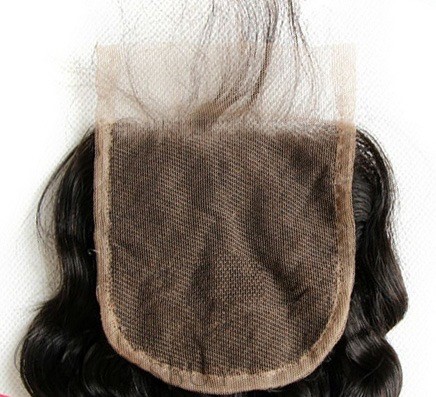 New Unprocessed Natural Wave Human Hair Lace Closures 3.5*4