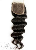 New Arrived Unprocessed Deep Wave Human Hair Lace Closures 5*5