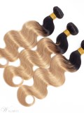 Wigsbuy Ombre Color Body Wave Human Hair Bundles1b/27