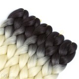 Colorful Jumbo Braiding Synthetic Hair 24 Inches 5 Bundles Lot