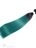 Wigsbuy Straight Human Hair Weave Ombre Color 1 Piece