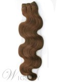 Wavy Brown 7PCS Clip in Hair Extensions Real Human Hair 100g