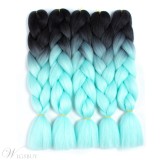Ombre Synthetic Kanekalon Braiding Hair Crochet Braids False Hair Extensions