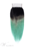 Wigsbuy Lace Closures Pre-colored Straight Human Hair Ombre