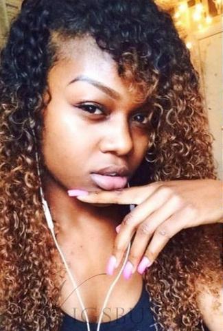 Kinky Curly Ombre Hair 1B/30 100% Human Hair Weave